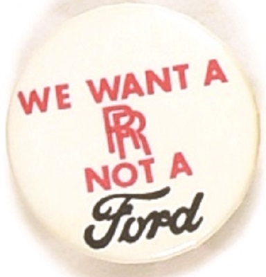 Reagan, We Want a RR Not a Ford
