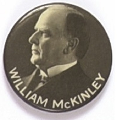 McKinley Black and White Celluloid