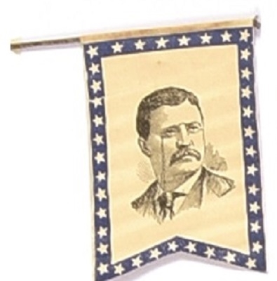 Roosevelt, Fairbanks Small Paper Flag