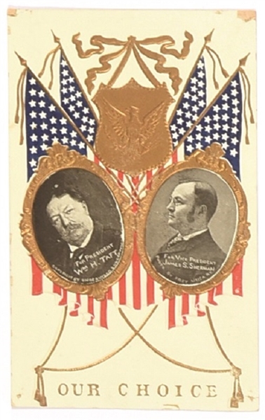 Taft, Sherman Embossed Postcard