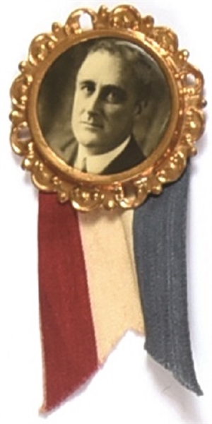 Franklin Roosevelt Governor Pin, Ribbon