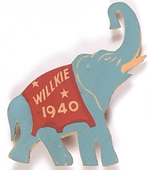 Willkie 1940 Wood Elephant