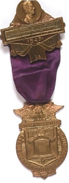 Dewey 1948 Asst. Sgt. Arms Convention Badge