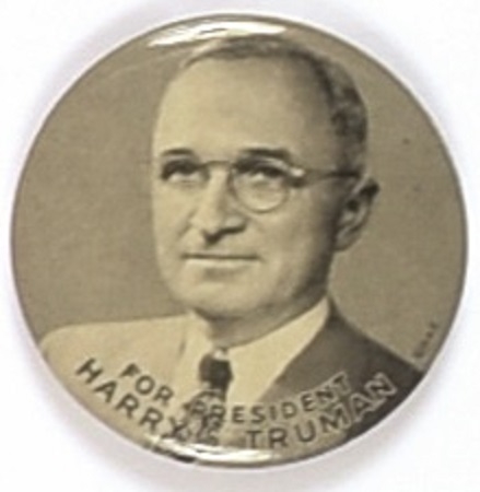 Harry S. Truman for President Celluloid