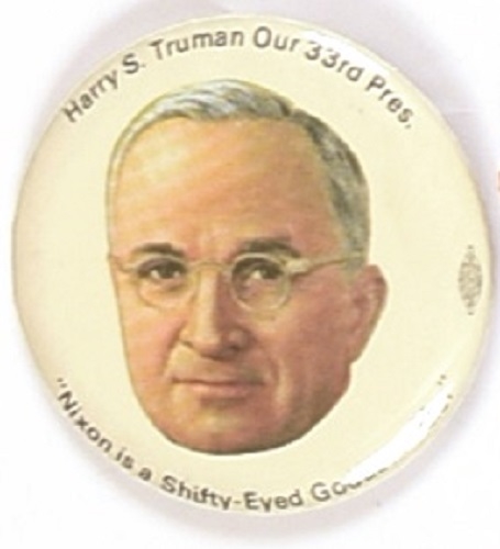 Truman Nixon is a Shifty-Eyed Liar Pin