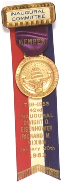 Eisenhower 1953 Inaugural Committee Ribbon