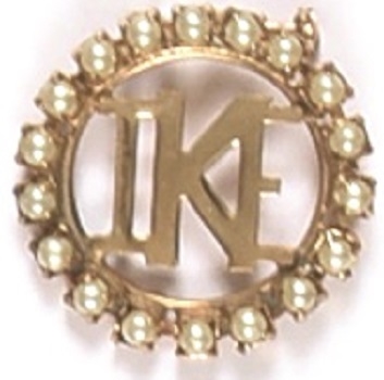 Ike White Jewelry Brooch Pin
