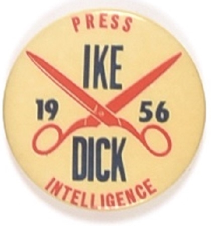 Ike, Dick Press Intelligence Scissors Celluloid