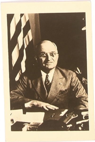 Truman at His Desk Postcard