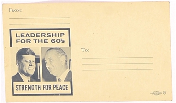 Kennedy, Johnson Postcard