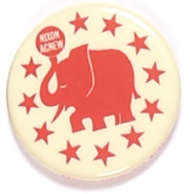 Nixon, Agnew Red Elephant and Stars