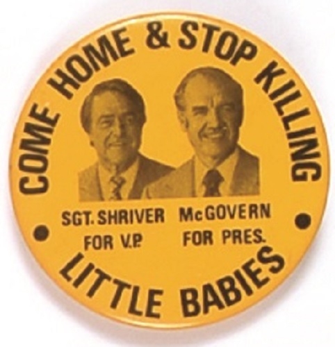 McGovern Come Home and Stop Killing Little Babies