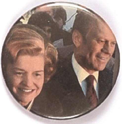 Gerald and Betty Ford Color Celluloid