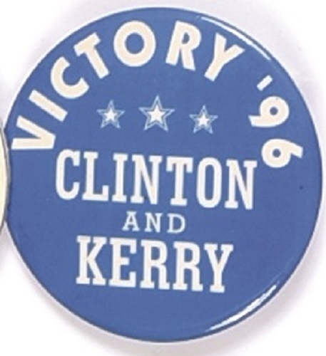 Clinton, Kerry Massachusetts Victory 96