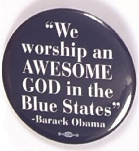 Obama Awesome God in Blue States