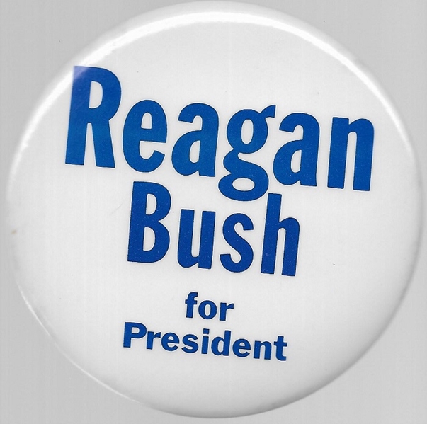 Reagan, Bush Bucks Co. 4 Inch Celluloid