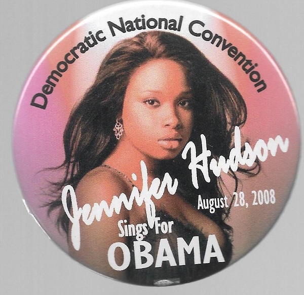 Obama, Jennifer Hudson Convention Pin