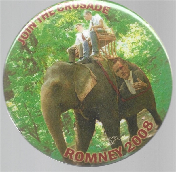 Romney Mormon Missionaries and Elephant