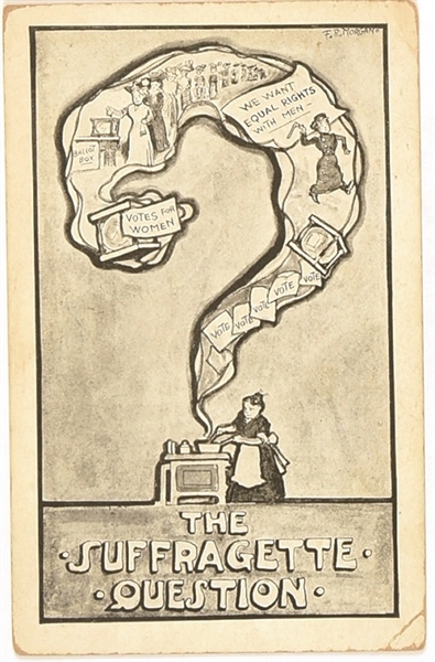 The Suffragette Question Postcard