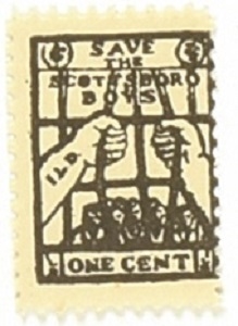 Save the Scottsboro Boys One Cent Stamp