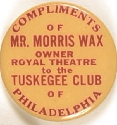 Mr. Morris Wax, Tuskegee Club of Philadelphia