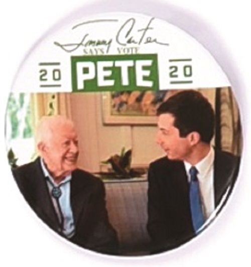 Jimmy Carter with Pete Buttigieg
