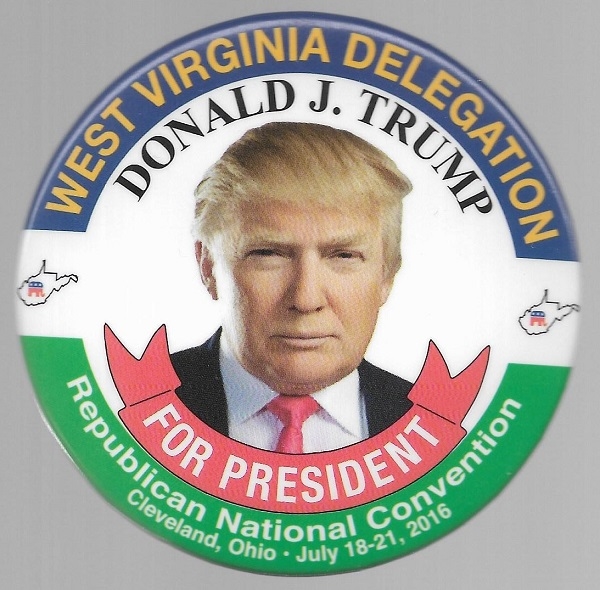 Trump West Virginia Delegate Pin
