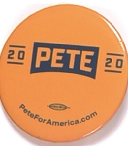 Pete Buttigieg Announcement Pin