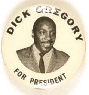 Dick Gregory for President 1968 Celluloid