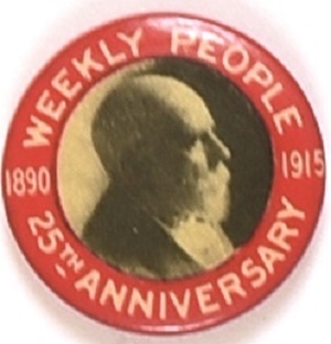 DeLeon Socialist Weekly People 1915 Pin