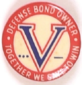 Defense Bonds V for Victory