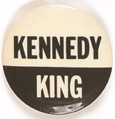 Robert Kennedy and King Black and White Celluloid