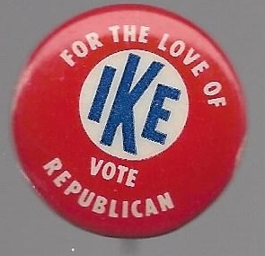 Give Ike Your Congressman Bullseye Pin