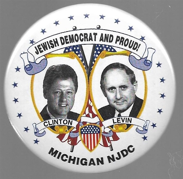 Clinton, Levin Michigan Jewish Democrat and Proud!