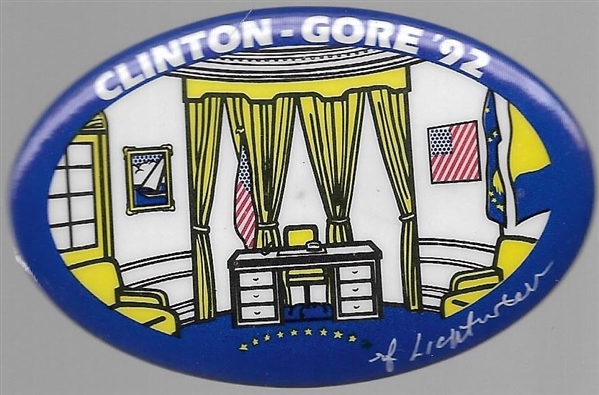 Clinton-Gore Oval Office by Lichtenstein 