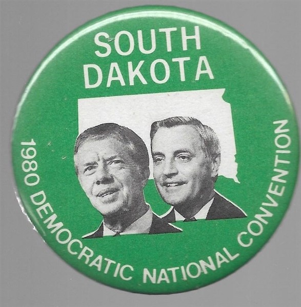 Carter, Mondale South Dakota Convention Pin 