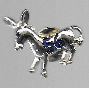 Stevenson, Democratic Donkey "56" Jewelry Pin 