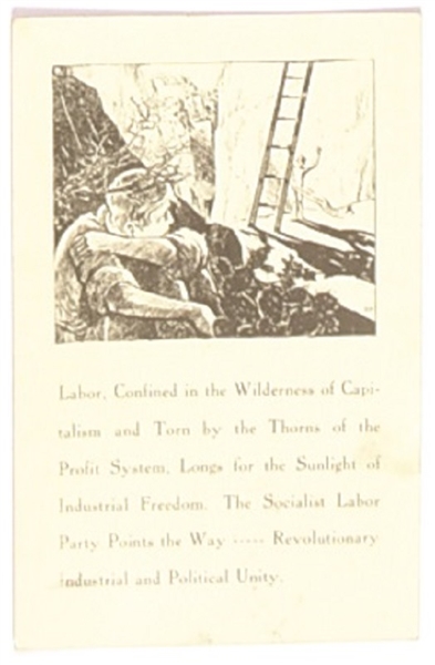 Labor Confined in the Wilderness Socialist Labor Party Postcard