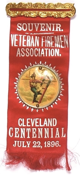 Cleveland, Ohio 1896 Firemen Association Ribbon