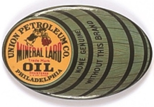 Union Petroleum Co. Mineral Lard Oil Mirror