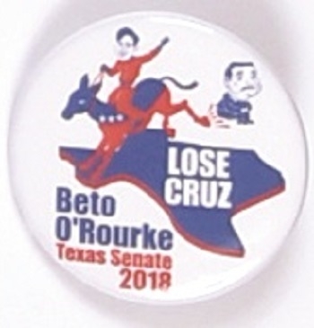 ORourke Lose Cruz Texas 2018 Pin