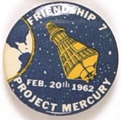 Friendship 7 Project Mercury John Glenn Pin