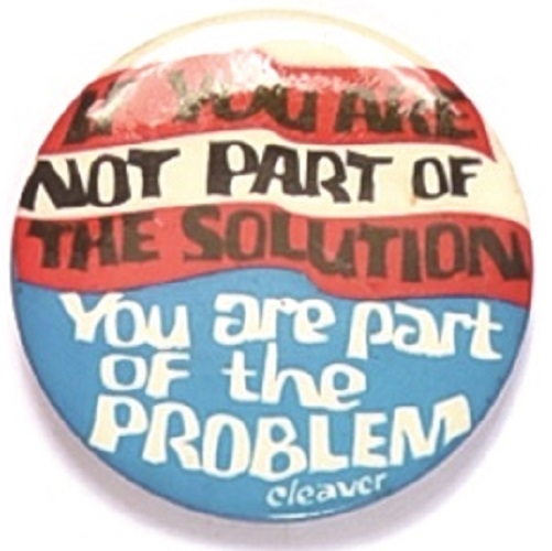 If You Are Not Part of the Solution, Cleaver Quote