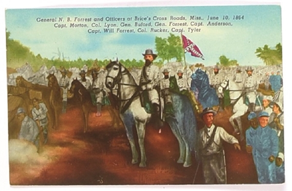 Nathan Forrest Civil War Postcard