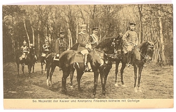 Kaiser Wilhelm World War I Postcard