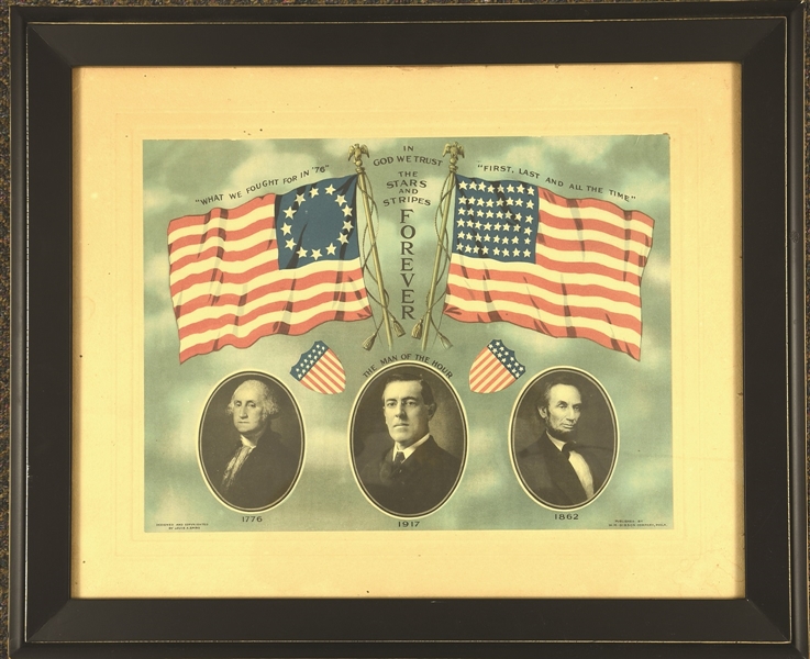 Wilson, Washington, Lincoln Patriotic Poster