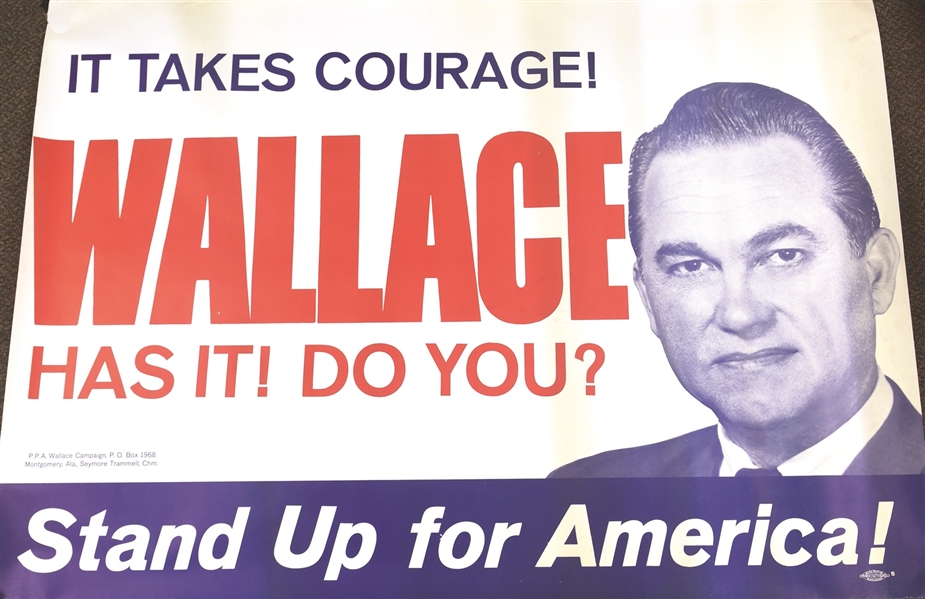 George Wallace It Takes Courage Poster