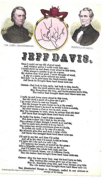 Jefferson Davis, John Breckinridge Song