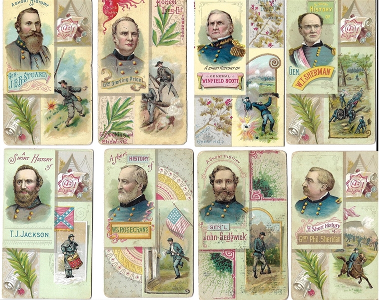 Civil War Heroes Tobacco Cards