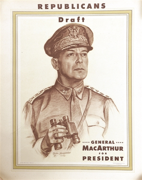 Draft MacArthur for President Poster